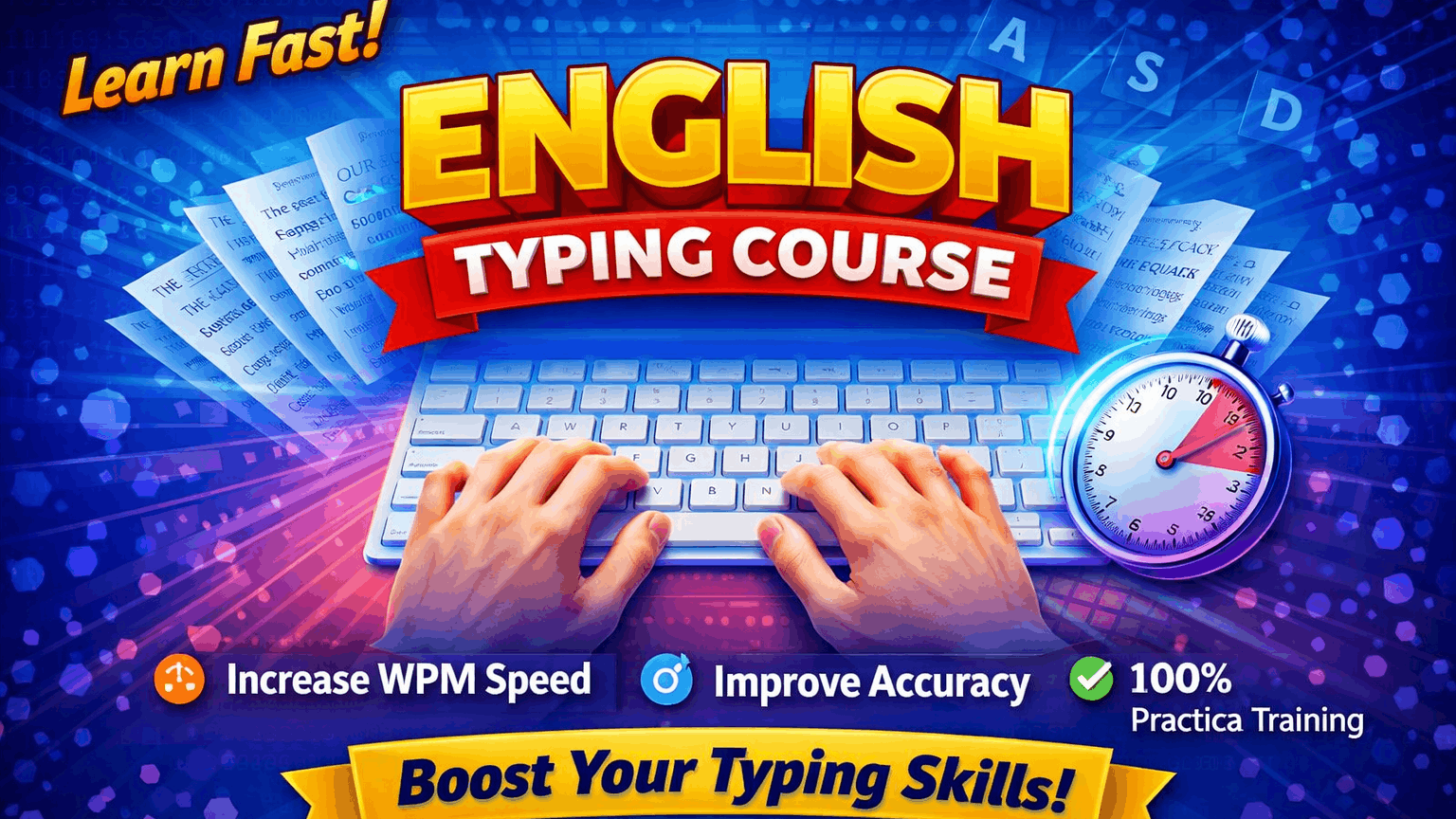 Certificate Course In English Typing - 30 WPM  (2 Months)