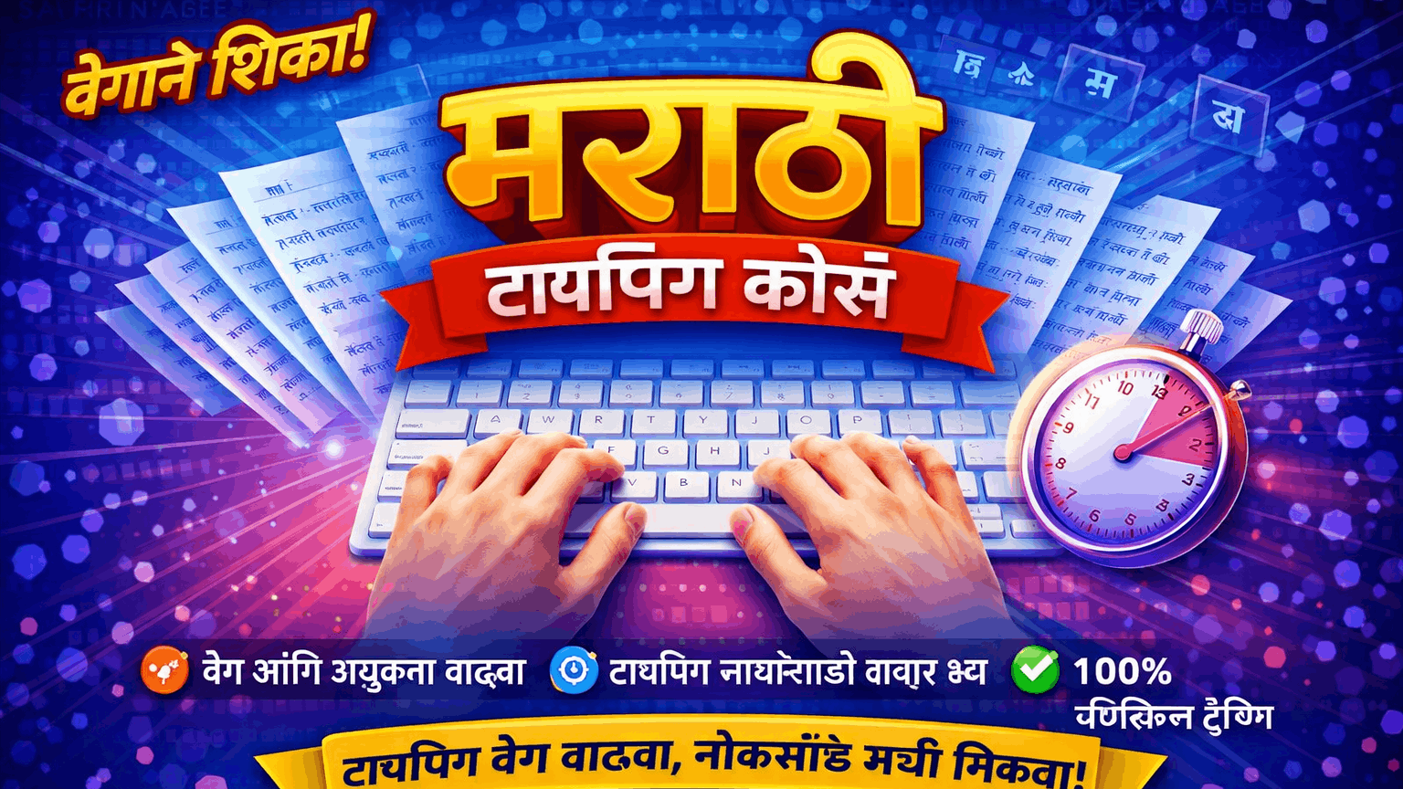 Certificate Course In Marathi Typing (2 Months)